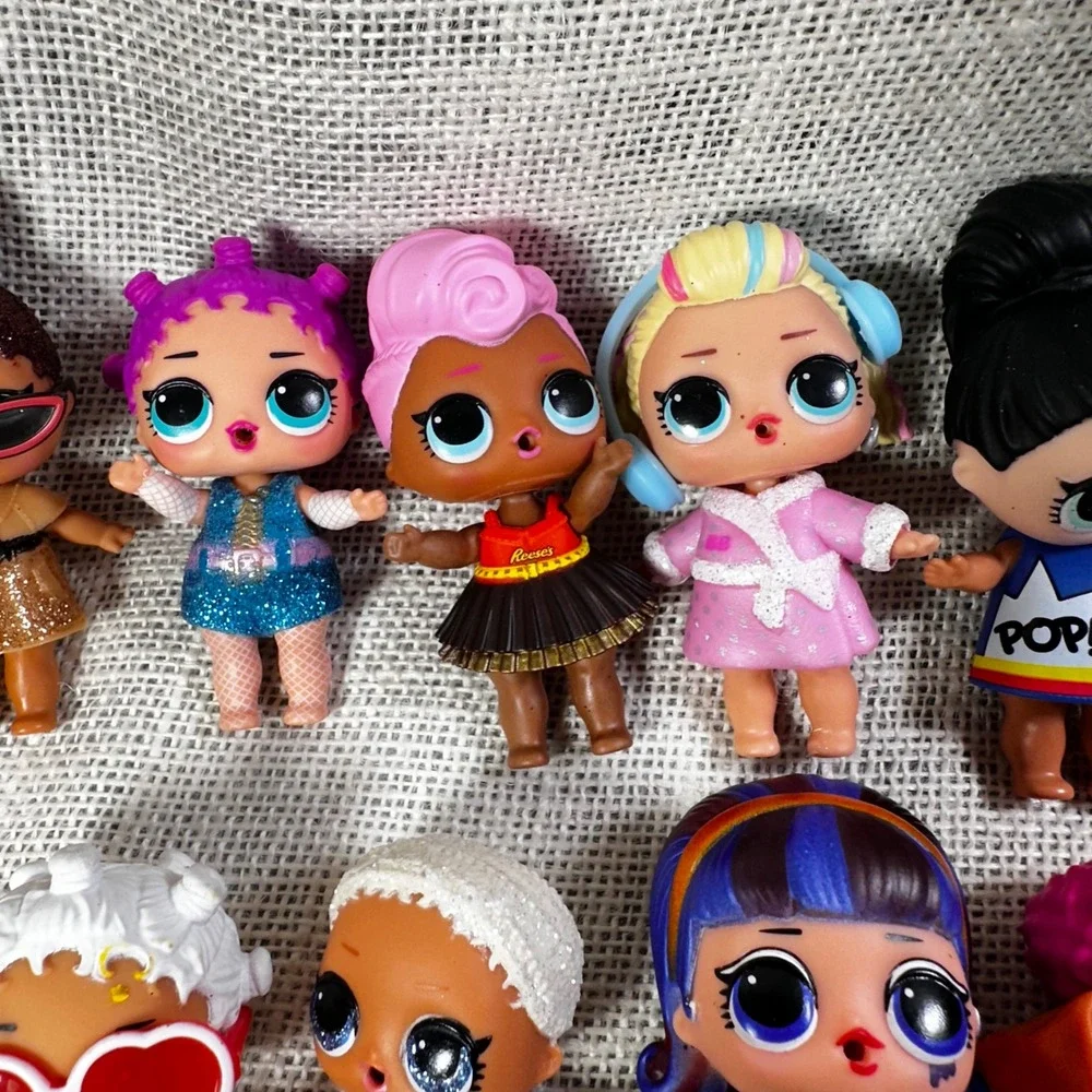 LOL‎ Surprise Doll Lot of 14 Figures Glitter Reeses Pet Dog and Accessories